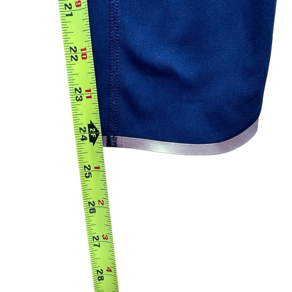 Banana Republic leggings Navy Blue Cropped Gold Straps Small - Picture 3 of 6